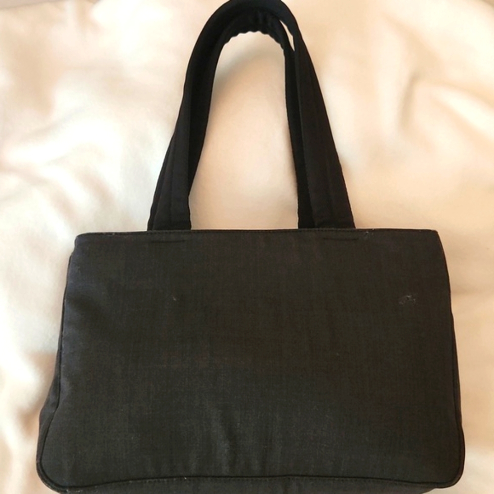 Prada Black & Gray Handbag with COA - Picture 3 of 13